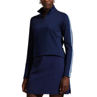 RLX Ralph Lauren Women's Power Stretch Full Zip Jacket - Refined Navy/Summer Blue