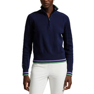 RLX Ralph Lauren Women's Coolmax Wool 1/4 Zip Pullover - Refined Navy