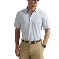 RLX Ralph Lauren Printed Lightweight Airflow Golf Polo Shirt - Office Blue Penny Loafer