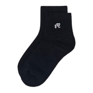 Malbon Women's Capri Ankle Golf Socks - Black