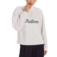 Malbon Women's Crosscourt Golf Windbreaker - White