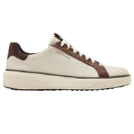 Cole Haan GrandPrø Topspin Waterproof Wide Golf Shoes - Ivory/Chestnut