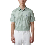 Eastside Golf Snap Placket Houndstooth Polo Shirt - Sage