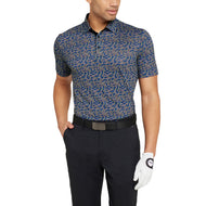 Galvin Green Marlo Breathable Golf Polo Shirt - Black/Royal Blue