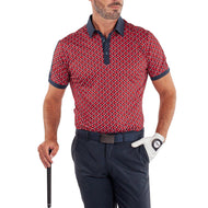 Galvin Green Maxwell Golf Shirt - Red/Navy