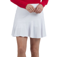 IBKUL Women's Flounce 16.5" Golf Skort - White