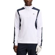 J.Lindeberg Lukas Quarter Zip Golf Mid-Layer - White