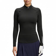 J.Lindeberg Women's Ella Compression Golf Shirt - Black