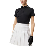 J.Lindeberg Women's Tour Tech Slim Golf Polo Shirt - Black