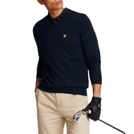 Lyle & Scott Merino Blend V-Neck Knit - Navy