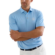 Peter Millar Solid Performance Jersey Golf Polo Shirt - Cottage Blue