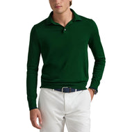 RLX Ralph Lauren Performance Polo-Collar Golf Sweater - New Forest