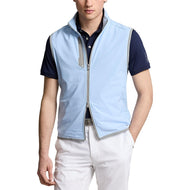 RLX Ralph Lauren Panelled Stretch Terry Golf Vest - Office Blue