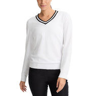 Rohnisch Women's Adele Knitted Golf Sweater - White/Black