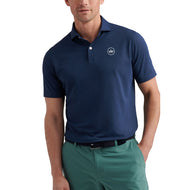 Peter Millar Soul Performance Mesh Golf Polo Shirt - Navy