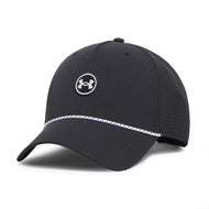 Under Armour Driver Mid Rope Golf Cap - Black