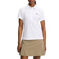J.Lindeberg Women's Bridge Golf Polo Shirt - White