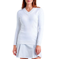Nivo Women's Nicole V-Neck Sweater - White