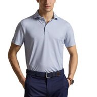 RLX Ralph Lauren Printed Lightweight Airflow Golf Polo Shirt - Fall Blue Beekman Deco
