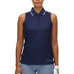 Rohnisch Women's Miriam Sleeveless Golf Polo Shirt - Navy