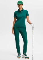 J.Lindeberg Women's Tour Tech Golf Polo Shirt - Forest Biome