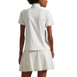 RLX Ralph Lauren Women's Paneled 1/4 Zip Golf Shirt - Ceramic White