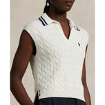RLX Ralph Lauren Women's Coolmax Wool Sleeveless Pullover - Ceramic White