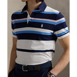 RLX Ralph Lauren Performance Pique Golf Polo Shirt - Refined Navy Multi
