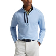 RLX Ralph Lauren Lux Perf Half Zip Pullover - Office Blue