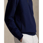 RLX Ralph Lauren Classic Fit Quilted Double-Knit Golf Pullover - Refined Navy