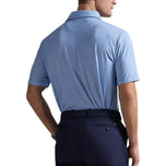 RLX Ralph Lauren Printed Lightweight Airflow Golf Polo Shirt - Fall Blue Magnolia Diamond