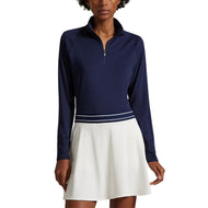 RLX Ralph Lauren Women's Stretch Jersey Quarter-Zip Pullover - Refined Navy