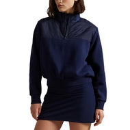 RLX Ralph Lauren Women's Quilted Fleece Half Zip - Refined Navy