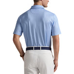 RLX Ralph Lauren Printed Lightweight Airflow Golf Polo Shirt - Office Blue Divot Dot
