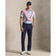 RLX Ralph Lauren Printed Lightweight Airflow Golf Polo Shirt - Fall Blue Beekman Deco
