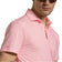 RLX Ralph Lauren Printed Lightweight Airflow Golf Polo Shirt - Carmel Pink Magnolia Diamond