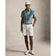 RLX Ralph Lauren Printed Lightweight Airflow Golf Polo Shirt - Outback Green Bulldog Foulard