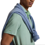 RLX Ralph Lauren Printed Lightweight Airflow Golf Polo Shirt - Outback Green Bulldog Foulard