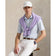 RLX Ralph Lauren Classic Fit Printed Airflow Golf Polo Shirt - Office Blue Square Key