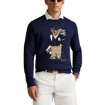 RLX Ralph Lauren Polo Bear Merino Coolmax Golf Pullover - Refined Navy