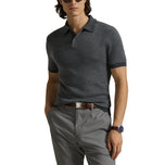 RLX Ralph Lauren Cotton Coolmax Knitted Golf Polo Shirt - Grey Combo