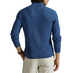 RLX Ralph Lauren Performance Polo-Collar Golf Sweater - Tide Pool Blue Heather