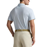 RLX Ralph Lauren Tailored Fit Printed Airflow Golf Polo Shirt - Office Blue Boogey Texture