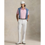RLX Ralph Lauren Tailored Fit Lightweight Airflow Golf Polo Shirt - Carmel Pink