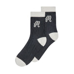 Malbon Women's Arabella Mesh Golf Socks - Black