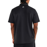 Malbon Block Placket Golf Polo Shirt - Black