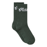 Malbon Bon Script Golf Socks - Green