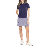Golftini Women's Capri Golf Polo - Navy / White