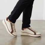 Cole Haan GrandPrø Topspin Waterproof Wide Golf Shoes - Ivory/Chestnut