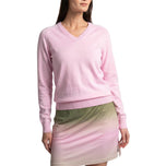 Cross Women's Gina V-Neck Golf Knit - Lilac Sachet